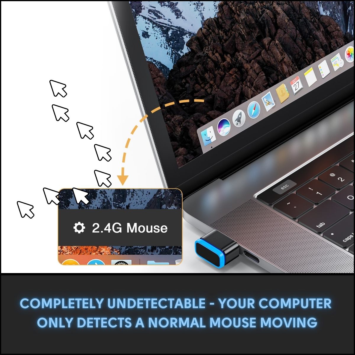 Premium Undetectable Mouse Jiggler / Mouse Mover